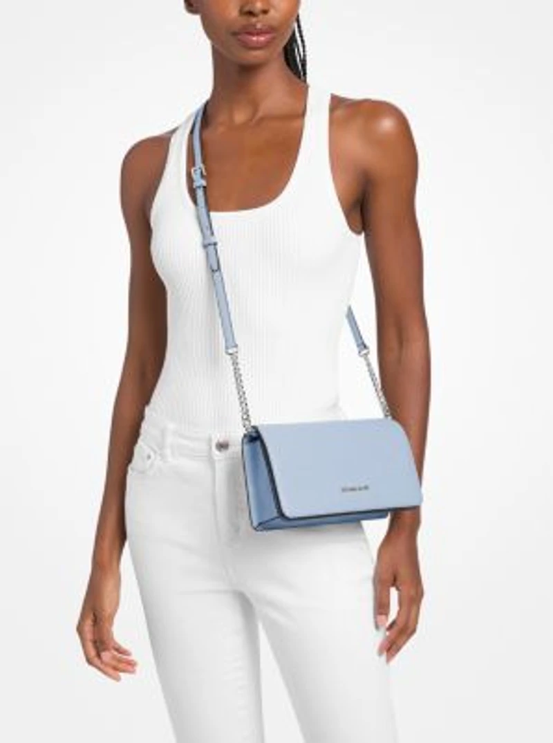 Jet Set Travel Medium Pebbled Leather Crossbody Bag