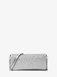 Jet Set Medium Embellished Leather Clutch