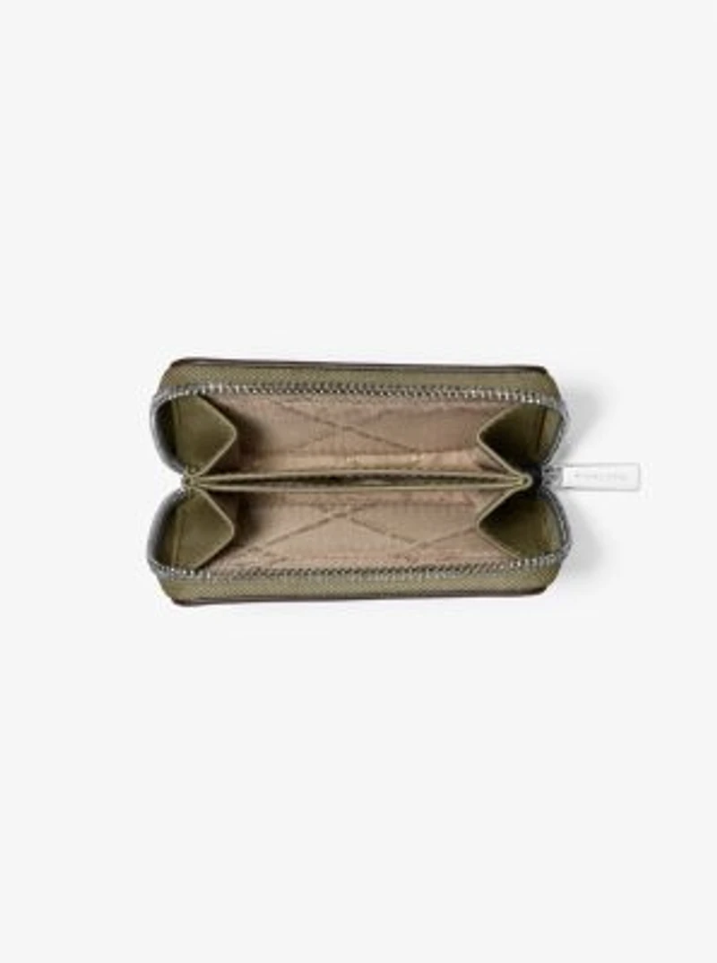 Jet Set Medium Distressed Zip Card Case