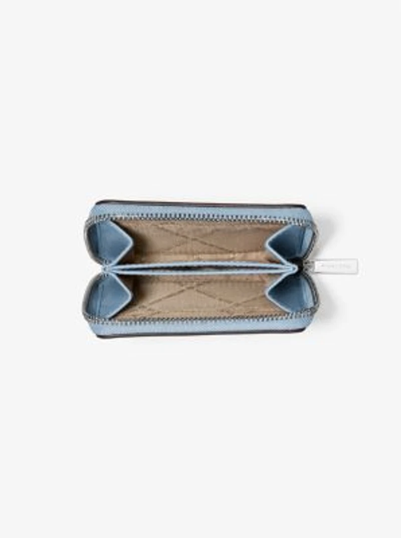 Jet Set Medium Distressed Zip Card Case