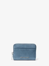 Jet Set Medium Distressed Zip Card Case