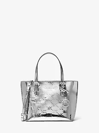 Jet Set Extra-Small Patent Logo Debossed Convertible Tote Bag