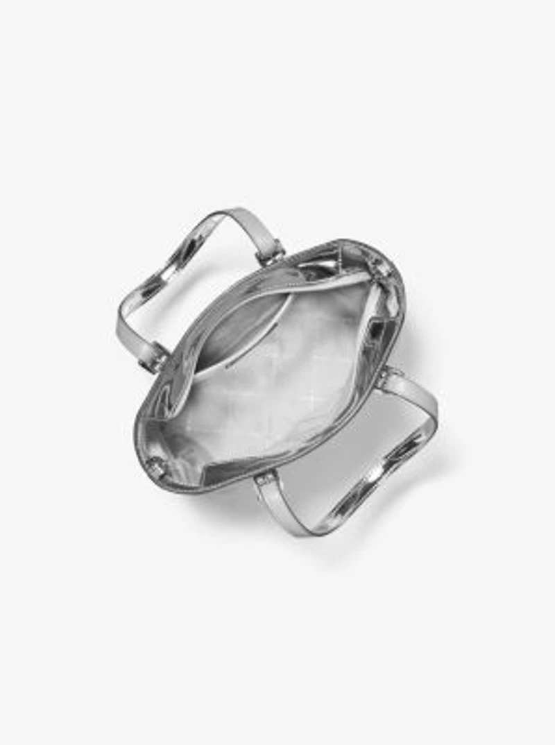 Jet Set Extra-Small Patent Logo Debossed Convertible Tote Bag