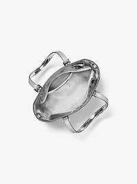 Jet Set Extra-Small Patent Logo Debossed Convertible Tote Bag