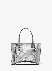 Jet Set Extra-Small Patent Logo Debossed Convertible Tote Bag