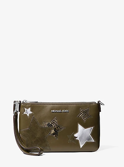 Jet Set Small Printed Wristlet