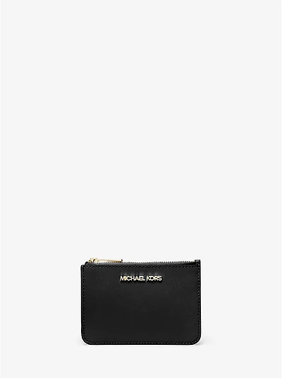 Jet Set Travel Small Saffiano Leather Coin Pouch