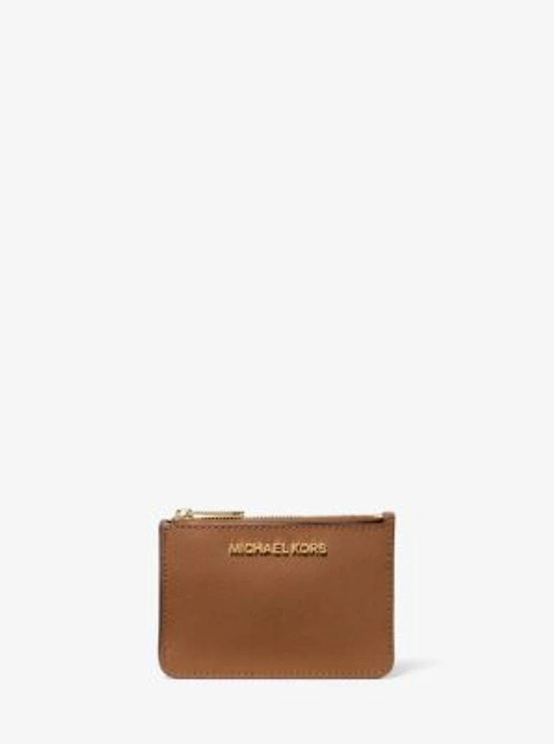 Jet Set Travel Small Saffiano Leather Coin Pouch