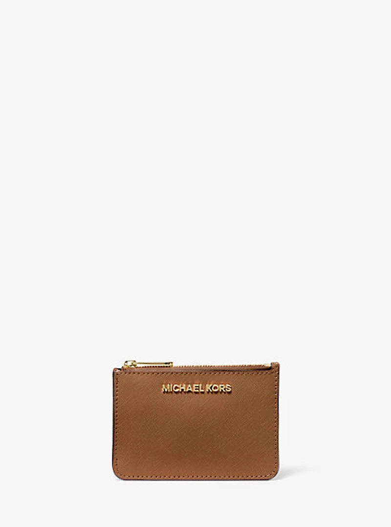 Jet Set Travel Small Saffiano Leather Coin Pouch