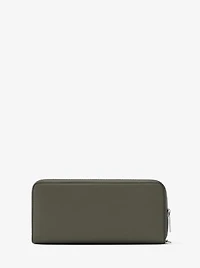 Large Pebbled Leather Continental Wallet