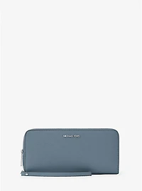 Large Pebbled Leather Continental Wallet