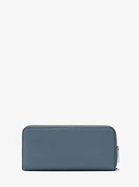 Large Pebbled Leather Continental Wallet