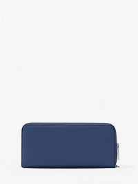 Large Pebbled Leather Continental Wallet