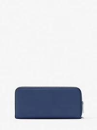 Large Pebbled Leather Continental Wallet