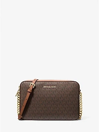 Jet Set Large Printed Logo Crossbody Bag