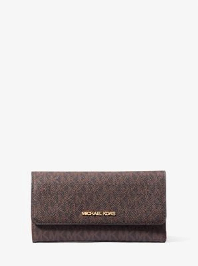 Jet Set Large Logo Trifold Wallet