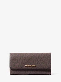 Jet Set Large Logo Trifold Wallet