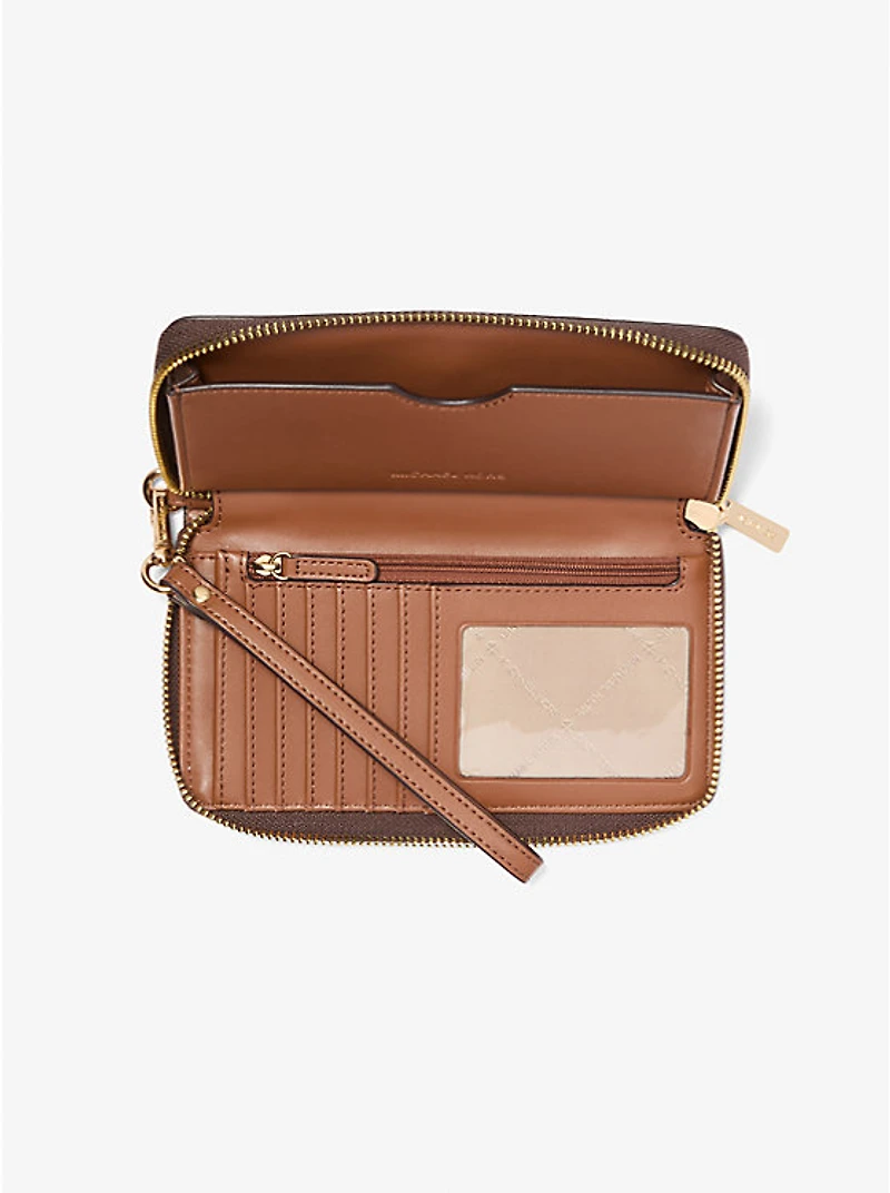 Jet Set Signature Logo Smartphone Wristlet