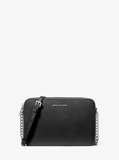 Jet Set Large Saffiano Leather Crossbody Bag