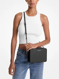Jet Set Large Saffiano Leather Crossbody Bag