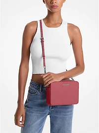 Jet Set Large Saffiano Leather Crossbody Bag