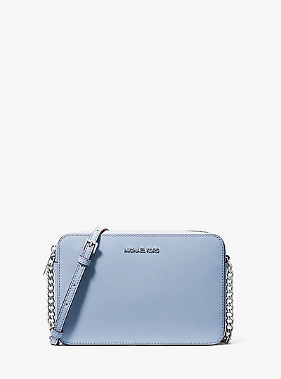 Jet Set Large Saffiano Leather Crossbody Bag