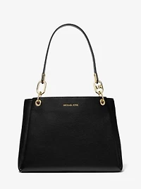 Trisha Large Pebbled Leather Shoulder Bag