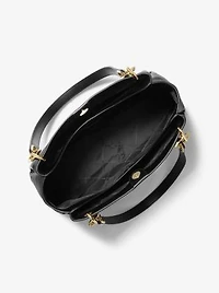 Trisha Large Pebbled Leather Shoulder Bag
