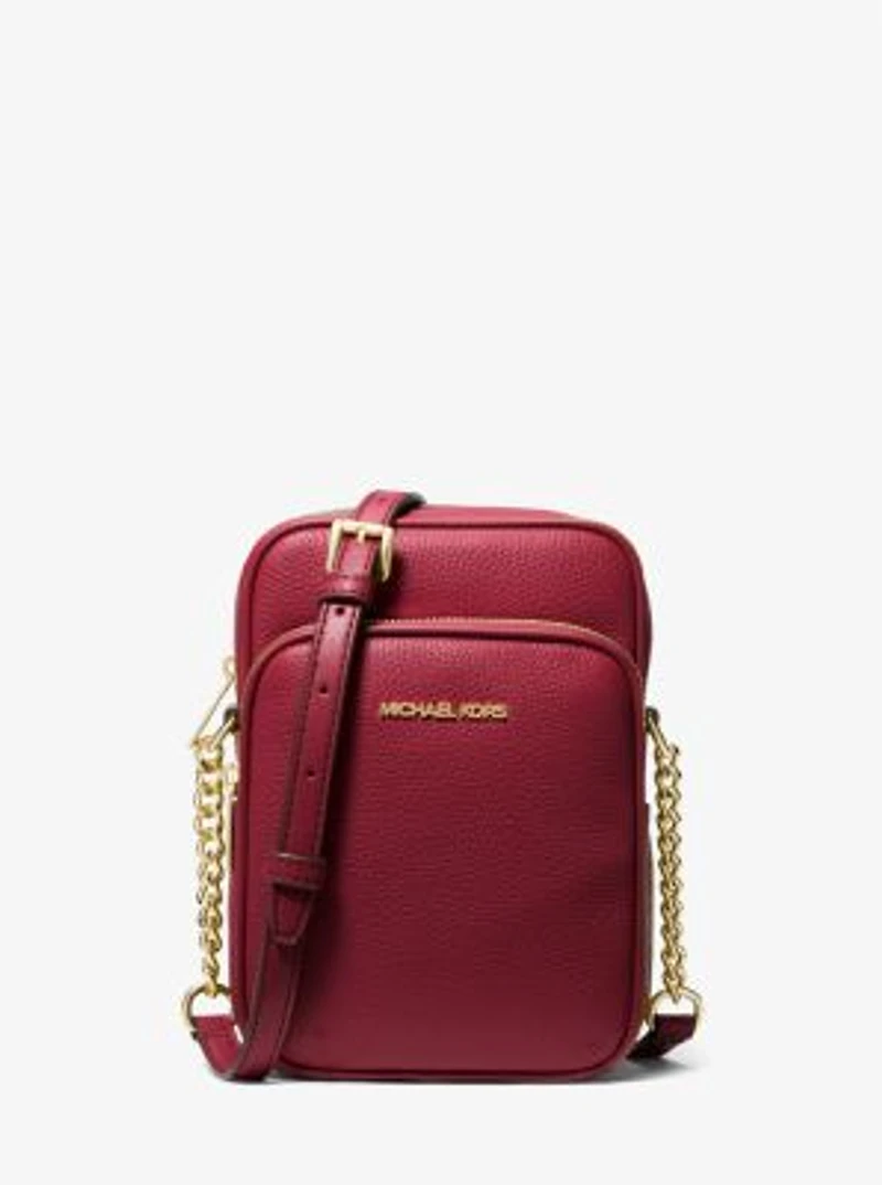 Jet Set Travel Medium Pebbled Leather Crossbody Bag