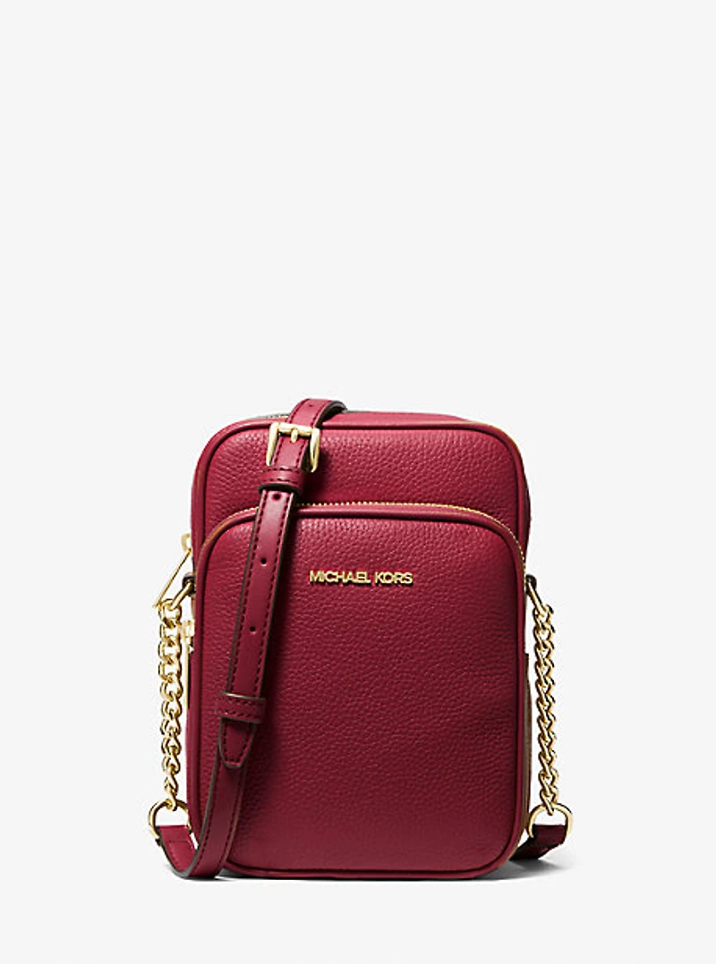 Jet Set Travel Medium Pebbled Leather Crossbody Bag