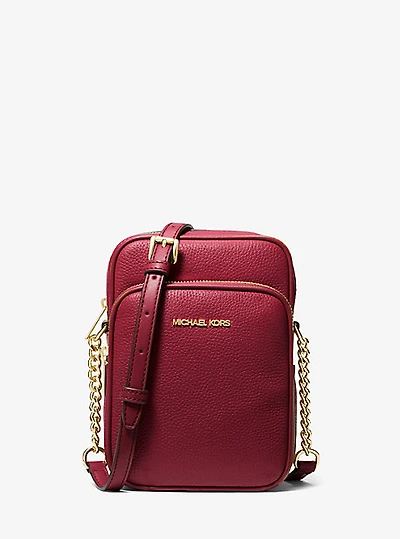 Jet Set Travel Medium Pebbled Leather Crossbody Bag
