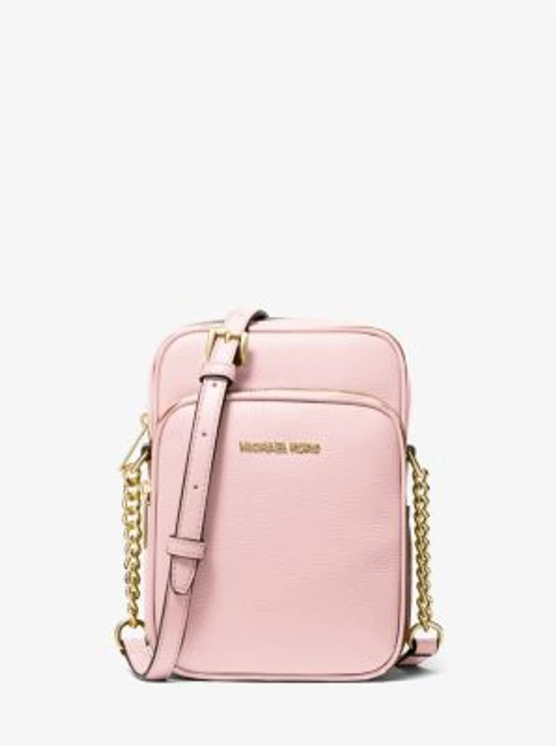 Jet Set Travel Medium Pebbled Leather Crossbody Bag