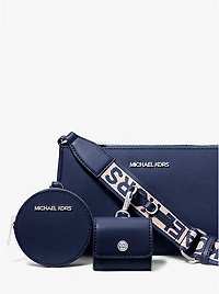 Jet Set Small Saffiano Leather Crossbody Bag with Case for Apple Airpods Pro®