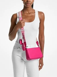 Jet Set Small Saffiano Leather Crossbody Bag with Case for Apple Airpods Pro®