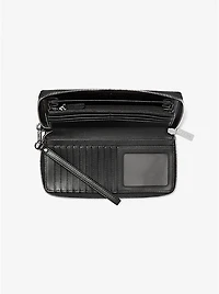 Jet Set Travel Large Signature Logo Continental Wallet