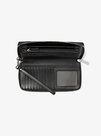 Jet Set Travel Large Signature Logo Continental Wallet