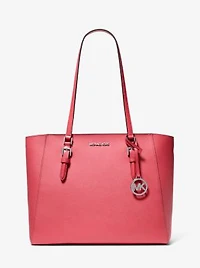 Charlotte Large Leather and Signature Logo 3-in-1 Tote Bag
