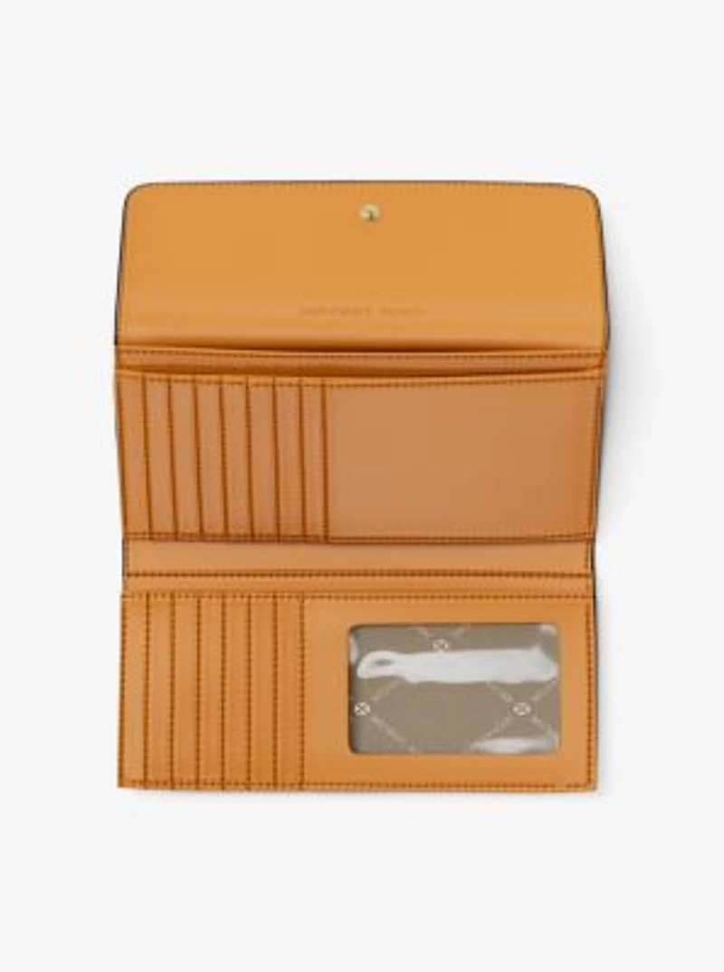 Jet Set Large Signature Logo Tri-Fold Wallet