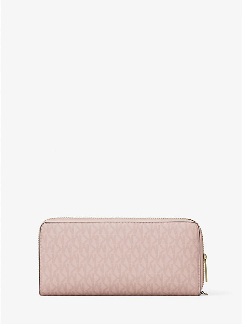 Jet Set Travel Large Signature Logo Continental Wristlet