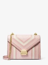 Whitney Medium Color-Block and Signature Logo Shoulder Bag