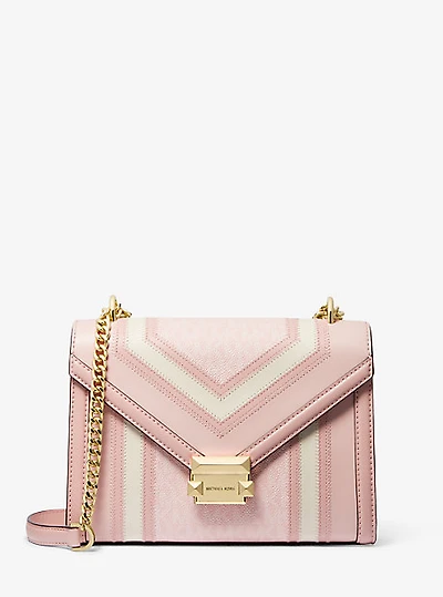 Whitney Medium Color-Block and Signature Logo Shoulder Bag
