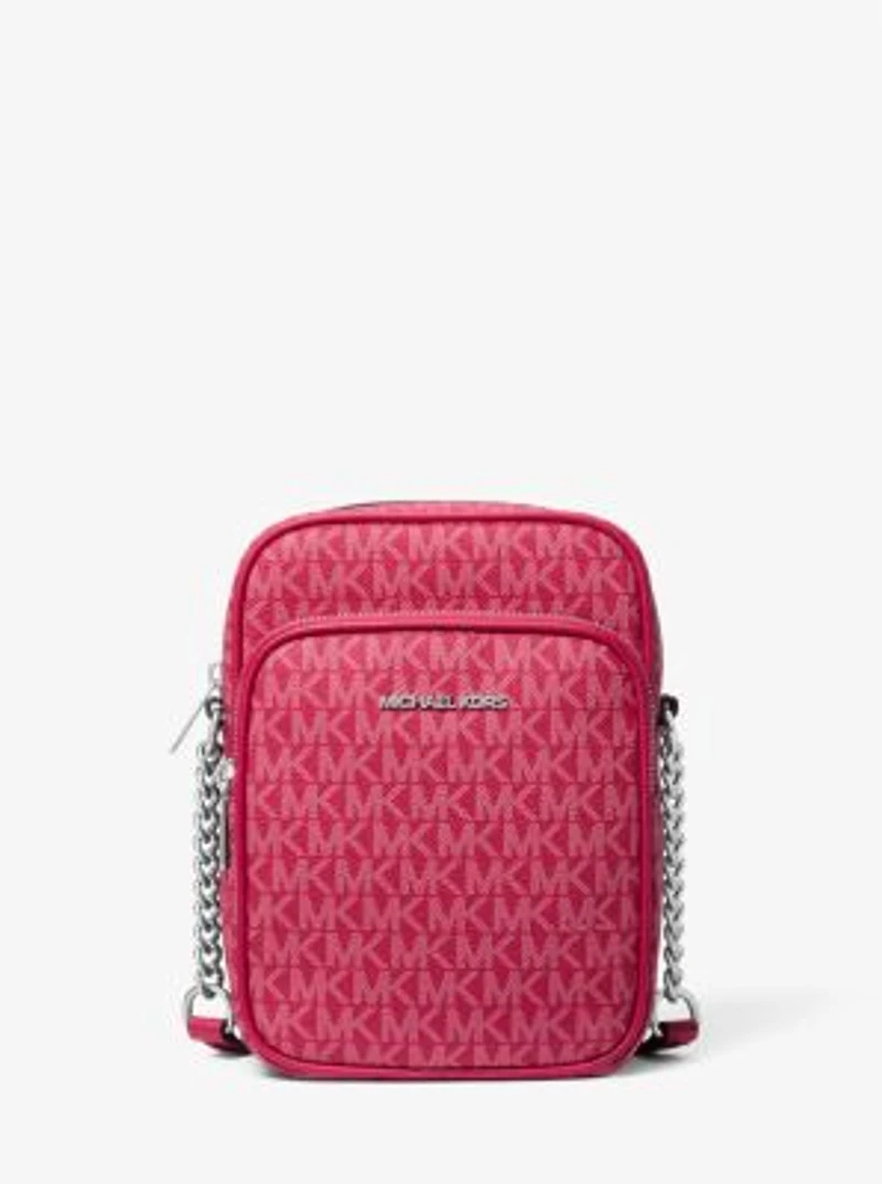 Jet Set Travel Medium Signature Logo Crossbody Bag
