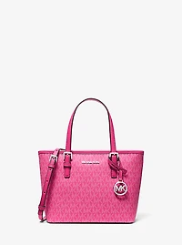 Jet Set Travel Extra-Small Logo Top-Zip Tote Bag