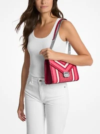 Whitney Medium Color-Block and Signature Logo Shoulder Bag