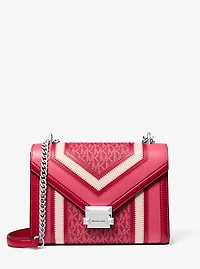 Whitney Medium Color-Block and Signature Logo Shoulder Bag