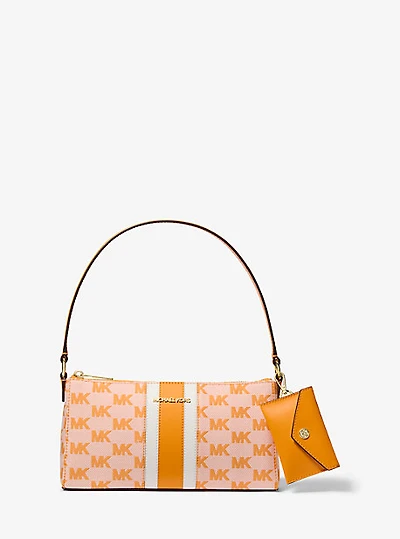 Vincent Medium Logo Jacquard Pochette with Card Case
