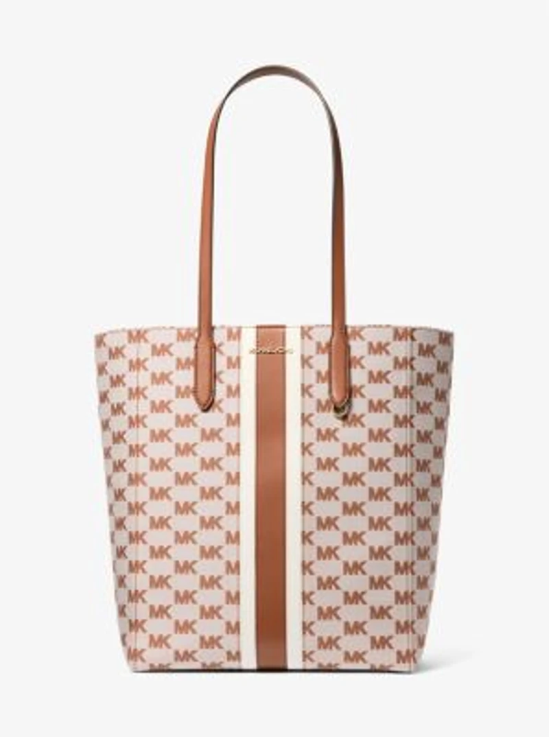 Vincent Large Logo Jacquard Tote Bag with Card Case