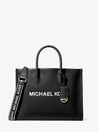 Mirella Medium Pebbled Leather Tote Bag