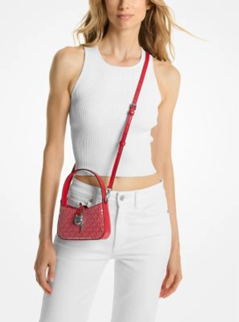 Lyra Extra-Small Signature Logo Crossbody Bag