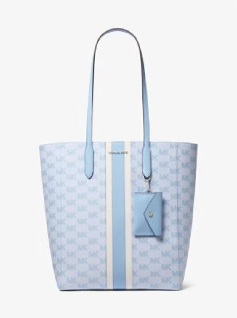 Vincent Large Logo Jacquard Tote Bag with Card Case
